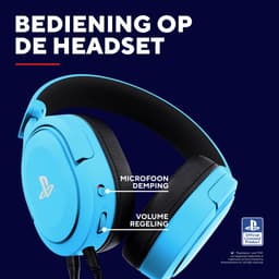 Trust GXT 498B Forta - Gaming Headset - Bedraad - Official Licensed voor PS5 - 50mm drivers - Over-ear - Blauw — thumbnail 3