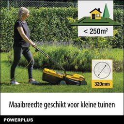 Powerplus elektrische grasmaaier POWEG62203 - 1000 W, 320 mm Ø grasmachine, tuintoestel, met grasopvangsysteem en achteruitworp — thumbnail 3