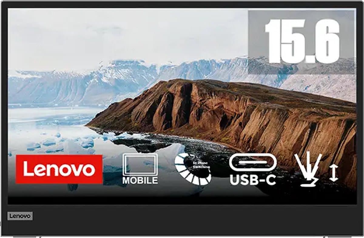Lenovo L15 66E4UAC1WL - Full HD Portable Monitor - 15.6 inch — afbeelding 1