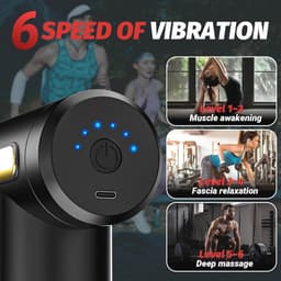 Draagbaar Massagepistool voor Diepe Weefselmassage - Handheld Spiermassage voor Pijnverlichting en Ontspanning — thumbnail 2