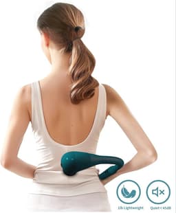 Diep Weefsel Massagepistool voor Pijnverlichting van Rug, Nek en Schouders met Verlenghandvat - Superstil en 4 Massagehoofden — thumbnail 5
