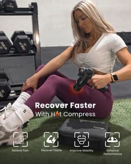 Massagepistool met Verwarmende en Koelende Functie voor Diepe Spiermassage — thumbnail 2