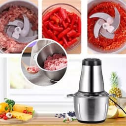 Home & Marker - Keukenmachine - Foodprocessor - Hakmolen - Vleesmolen - Gehaktmolen - Keukenmixer - RVS - MULTIMINCER — thumbnail 3