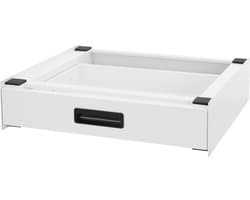 Tussenstuk voor wasmachine en droger – Universeel tussenbouwframe met lade 60,5x54 cm in wit ML design