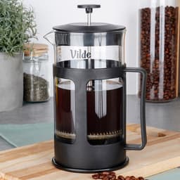 Cafetiere Glas 1 l - French Press Koffiezetapparaat - Koffiemaker - Koffie - Koffiepot - Theepot — thumbnail 2
