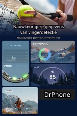 DrPhone RingSense V3 – Smart Ring - Europese ringmaat 54 - 5ATM Waterdicht – Slaapmonitor – Hartslagmeter - SpO2 + Case - Rose Goud Kleurig — thumbnail 4
