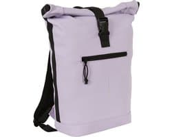 New Rebels Mart New York Lila 21L Rugtas Rolltop Waterafstotend Laptop 15.6