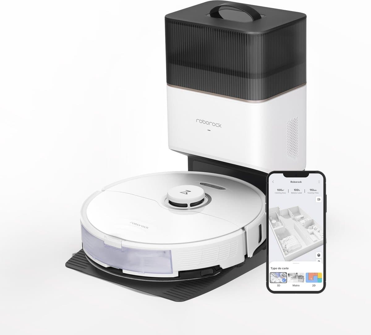 Roborock S8+ - Robotstofzuiger - Wit — afbeelding 1
