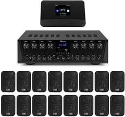 Power Dynamics multiroom geluidsinstallatie - Met 8-zone versterker, 16 speakers en DAB tuner — thumbnail 1