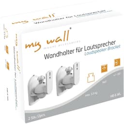 Universele Luidspreker Beugels - Set van 2 - Draai- en kantelbaar - Tot 3,5kg - Wit — thumbnail 3