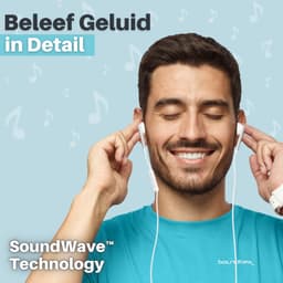 Soundtrex Oortjes met Draad USB-C - Bedrade Oordopjes met Microfoon - Geschikt voor Smartphones en Tablets - Wit — thumbnail 2