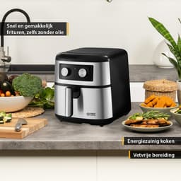 TZS First Austria Airfryer - Heteluchtfriteuse - 8L - 1700W - 80ºC tot 200ºC - Zwart — thumbnail 10