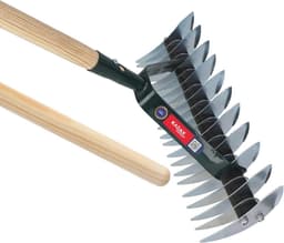 Dubbelzijdige Vloerbeluchter voor Tuin - Hoogwaardig Staal, Handmatige Verticuteermachine 37 cm — thumbnail 1