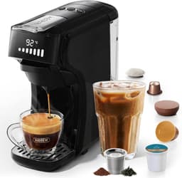 HiBREW H1B - 6 in 1 - Koffiemachine - Koffiezetapparaat - Multifunctioneel voor warm en koud - Kapsulekoffiezetapparaat - Voor Nespresso, Dolce Gusto, ESE & gemalen koffie — thumbnail 1