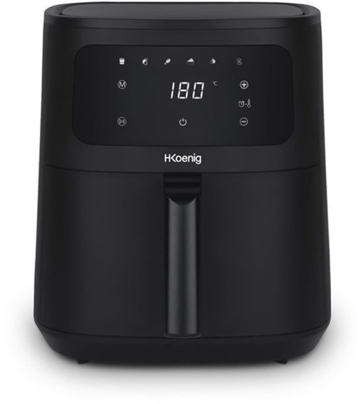 XL-luchtfriteuse, inhoud 6 l, koken voor maximaal 8 personen, instelbaar van 80-200 °C, 5 kookmodi, timer 60 min, 6 programma's, touchscreen — afbeelding 1
