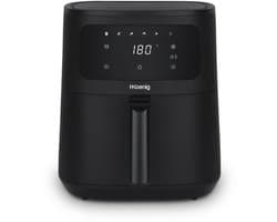 XL-luchtfriteuse, inhoud 6 l, koken voor maximaal 8 personen, instelbaar van 80-200 °C, 5 kookmodi, timer 60 min, 6 programma's, touchscreen