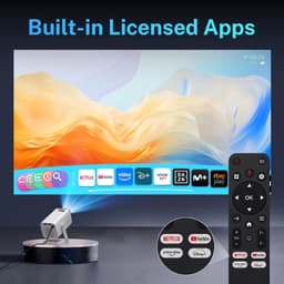Mini-Projector - X1 Pro - 13,6 x 11,15 x 8,5 cm - Compacte Android 13 Projector met 4K Ondersteuning - Voor Thuisbioscoop en Streaming — thumbnail 2