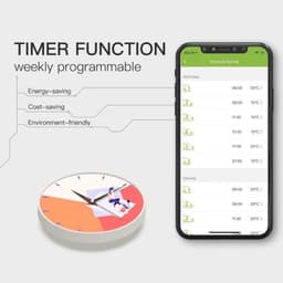 Zigbee slimme thermostaat - programmeerbaar voor vloerverwarming, compatibel met Alexa en Google Home — thumbnail 3