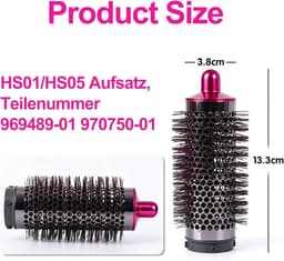 Borstelopzetstuk voor Dyson voor Airwrap HS01/HS05 opzetstuk, 969489-01 970750-01 — thumbnail 2