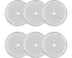 Vervangingsfilters voor French press koffiezetapparaten, 6-delige set, roestvrijstalen filterpatronen, geschikt voor draagbare, afneembare koffiezetapparaten van 1000 ml/1 liter, filteraccessoires.