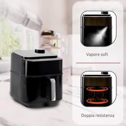 Luchtfriteuse met zachte stoom - Digitaal display, 8 programma's en 6,5 L — thumbnail 2