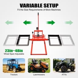 Hydraulische Grasmaaierheftruck Rood - 226,8 Kg Draagvermogen - 44,45-61 Cm Hefhoogte - Q235 Koolstofstaal - Voor Onderhoud En Reparatie — thumbnail 4
