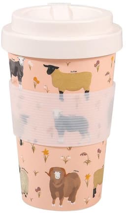 Gerecycled Reiscup van 400ml, Magnetron- en Vaatwasserbestendig — thumbnail 1