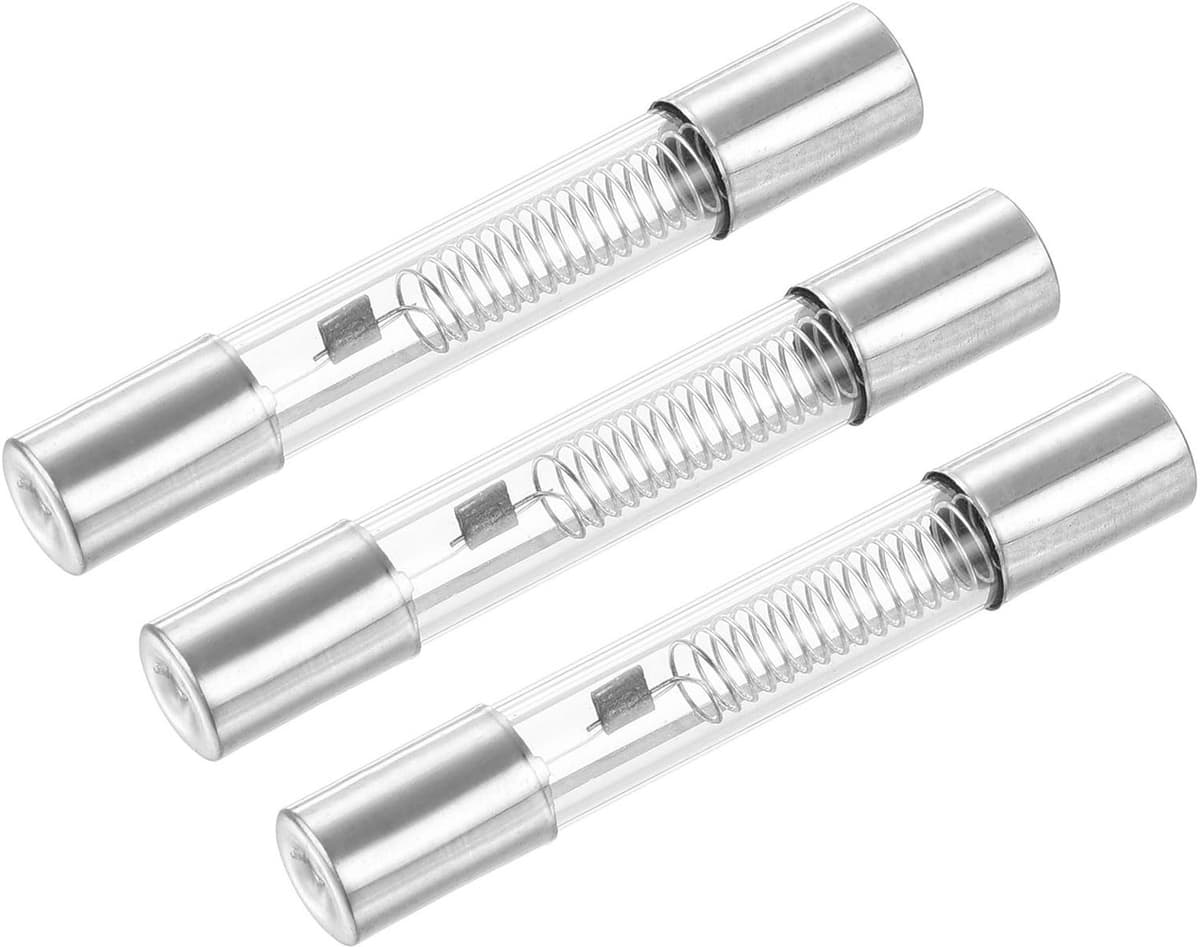 3 stuks 0,8 A 5 kV glazen buiszekeringen voor magnetron — afbeelding 1