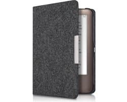 kwmobile hoes geschikt voor Tolino Shine (2013) - e-reader beschermhoes van vilt - donkergrijs