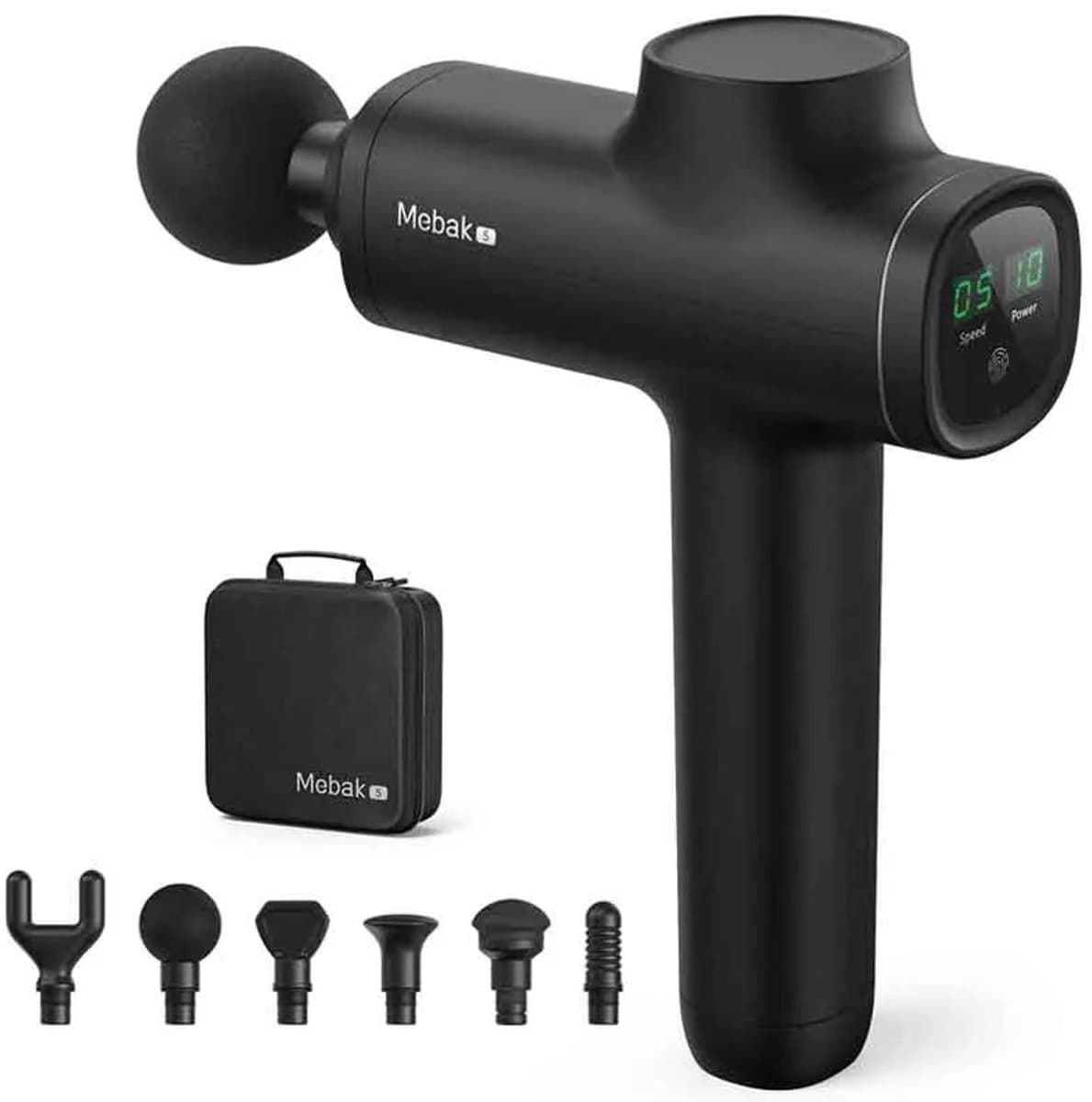 Mila Shop Massage Gun Professioneel PRO - Massage Pistool - Inclusief Koffer en 5 Opzetstukken - Krachtig en Draadloos - Sport en Relax Massage Apparaat — afbeelding 1