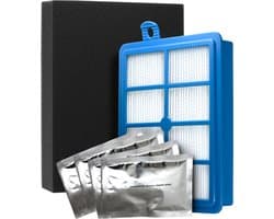 Dparts filterset geschikt voor AEG - voor LX7 en LX8 series - AUSK11 starter kit - 1x HEPA filter 4x geurzakjes 1x foamfilter - UltraFlex stofzuigerfilter - stofzuiger allergiefilter nr. FC8031/01 1184255014 7321423161707