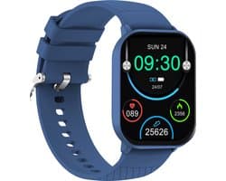 Denver Smartwatch - Android iOS - Volledige Belfunctie - Amoled Display - Sporthorloge - Hartslagmeter - Saturatiemeter - Slaapmonitor - SWC187BU