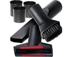Dparts 3-delig stofzuiger hulpstukken set - plumeau - meubelborstel - spleetzuigmond - geschikt voor Miele Philips AEG Karcher Bosch Numatic Nilfisk - stofzuigermond - stofzuigermondstuk - stofzuigervoet - borstel - universeel opzetstuk zuigmond