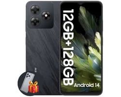 Blackview WAVE 8 - Smartphone - 128GB - 6.56 inch - 4G Dual SIM - 5000mAh - 6.56 inch - Android 14 - 90Hz - GPS - Zwart