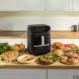Cecofry FoodCourt Dubbele Airfryer XXL - Airfryer & Oven - 11 Liter - Stacked - 8 Bakprogramma's - Grill, App en meer functies — thumbnail 3