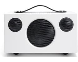 Audio Pro T3+ Draagbare Bluetooth Luidspreker – 2×5W + 15W Klasse D – 3,5” Woofer & 2 Textieldome Tweeters – Frequentiebereik 70 Hz – 20 kHz – Compact & Draagbaar – Wit