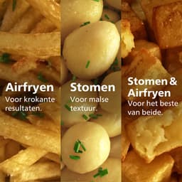 Philips 5000 Series Dual Basket Airfryer - NA551/00 - Stoomfunctie - Dubbele Mand - 9L - Tot 6 Personen — thumbnail 5