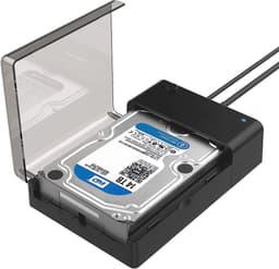 Docking station voor 2,5/3,5 inch SATA SSD/HDD - USB 3.2 Gen1 met 12V voeding en 1,8m kabel — thumbnail 1