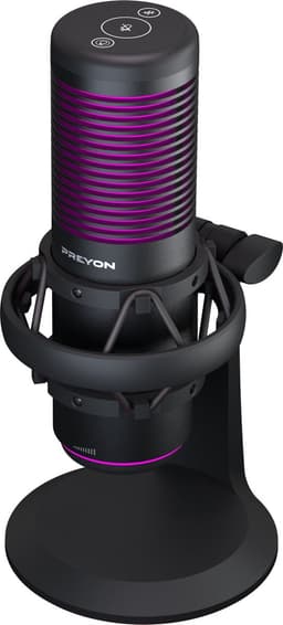 PREYON Osprey Scream - Gaming Microfoon - PC-Gaming Met Flexibele Arm - RBG - Gaming - Podcast - Streaming - Zwart — thumbnail 5