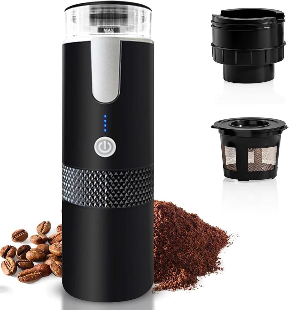 3-in-1 Portable-Coffee Maker Wireless Electric Self Heating Capsules Pods Espresso for Car Home Office Camping Travel Maker 3in1-2025 Nieuw — afbeelding 1