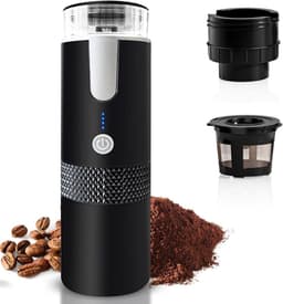 3-in-1 Portable-Coffee Maker Wireless Electric Self Heating Capsules Pods Espresso for Car Home Office Camping Travel Maker 3in1-2025 Nieuw — thumbnail 1