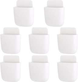 8 stuks - afstandsbediening houder - zelfklevend - Remote Controll Holder - organizer aan de muur - Muurhouder - Opbergdoos voor wandmontage - telefoon oplader, penhouder, organizer voor thuis, kantoor en school - ABS - 11.5*8*3.5 cm — thumbnail 1
