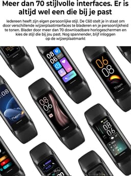 Evy24 Activity Tracker Amoled - Stappenteller - Bloedruk - Hartslagmeter - Slaapmonitor - Saturatiemeter – Sporthorloge - Smartwatch - Activity Tracker - Rosé — thumbnail 5