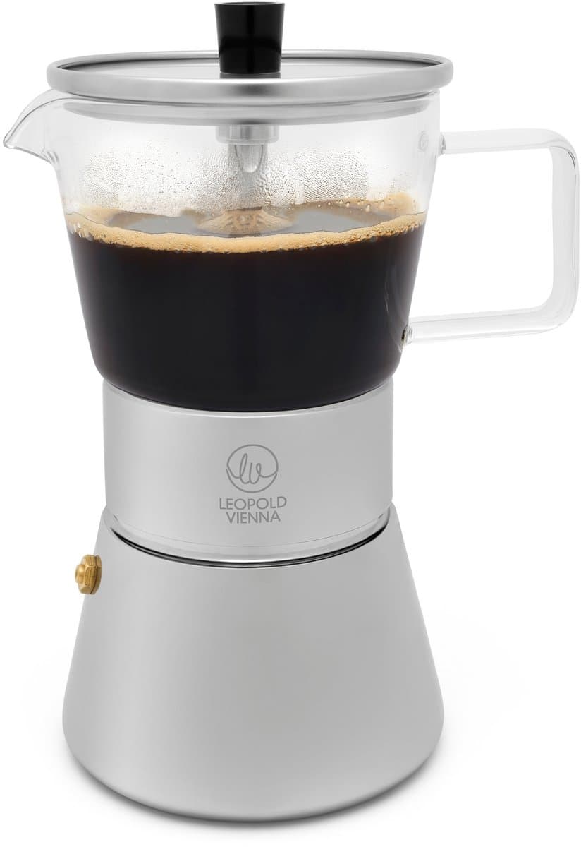 Leopold Vienna - Percolator Otto 4-kops RVS — afbeelding 1