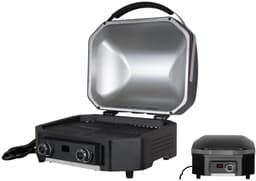 Fameilleur elektrische barbecue- 1700 Watt – Compact & Krachtig – Tot 350°C – Gietijzeren Grillrooster – BBQ voor Balkon, Tuin of Camping – Zwart – Snel op temperatuur – Geen Gas of Houtskool Nodig- grill- tafelgrill- tafel grill- tafelbarbecue- tafe — thumbnail 1