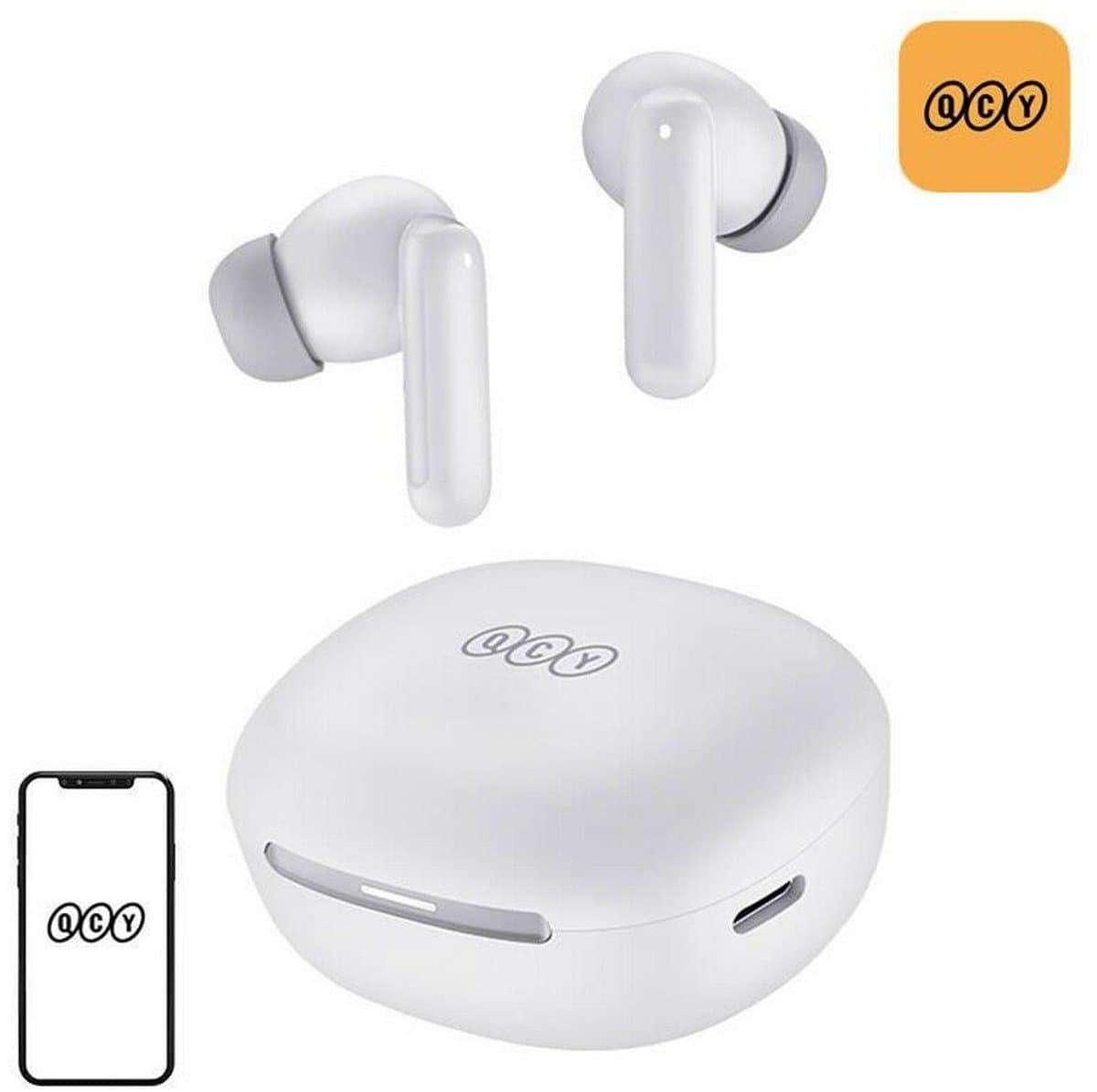 QCY - HT16 wit - Hoofdtelefoon — afbeelding 1