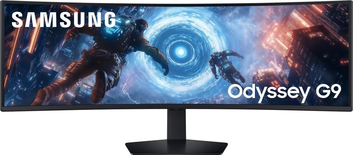 Samsung Odyssey G9 LS49FG916EUXEN - DQHD QLED Ultrawide Curved Gaming Monitor - 144Hz - 49 Inch — afbeelding 1