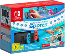 Nintendo Switch Voordeelbundel - Nintendo Switch Sports game + 12 maanden Online Lidmaatschap - Blauw/Rood — thumbnail 1