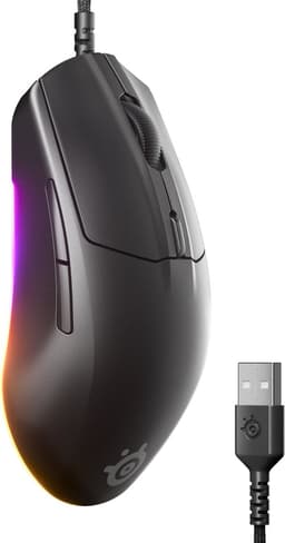 SteelSeries Rival 3 Gen 2 Gamingmuis - Zwart - 3-Zone RGB - 8500DPI - 77gram — thumbnail 5