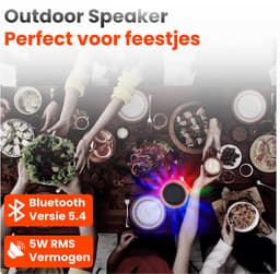 Xssive BSP19 Bluetooth Speaker Draadloos - LED Verlichting - IPX3 Waterbestendig - Lange Batterijduur — thumbnail 3